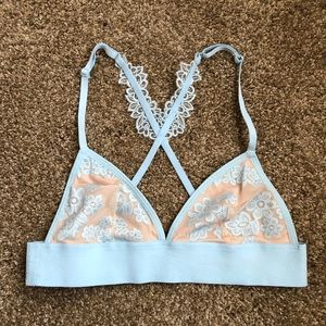Victoria’s Secret PINK Light Blue & Nude Bralette